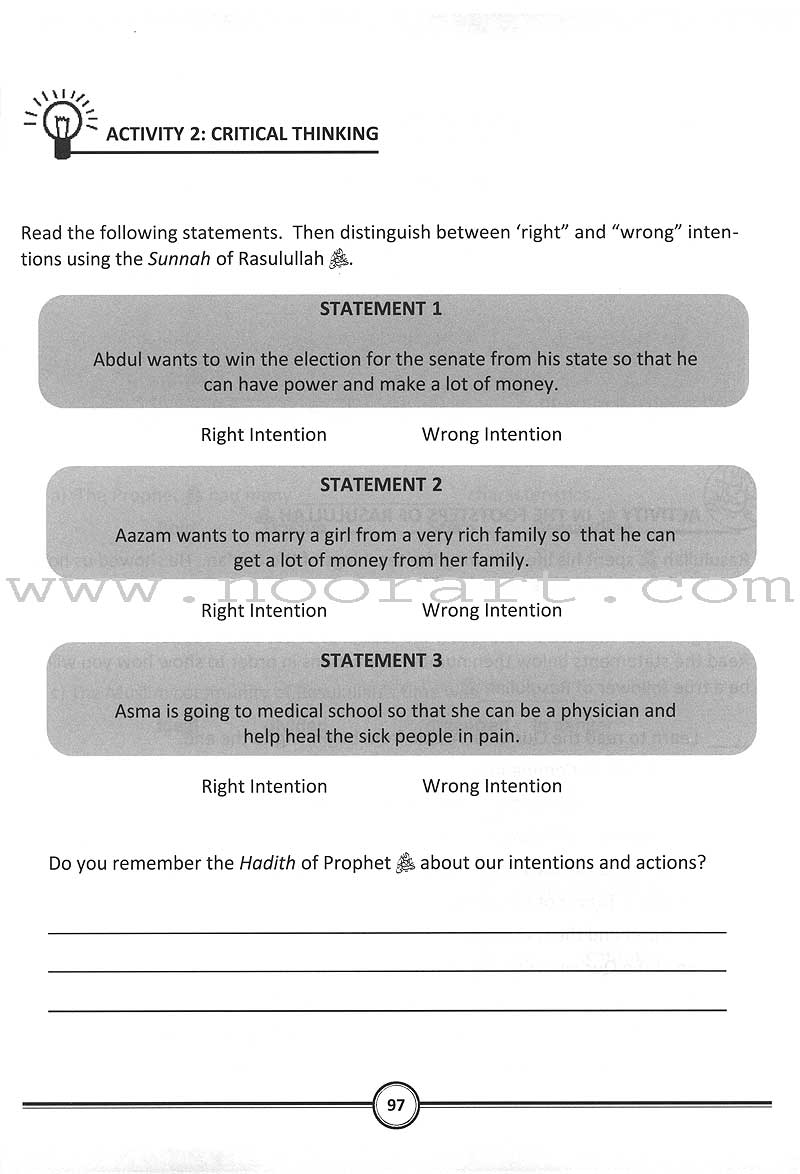 Sirah of Our Prophet(s) (a Mercy to Mankind) Workbook: Level 6