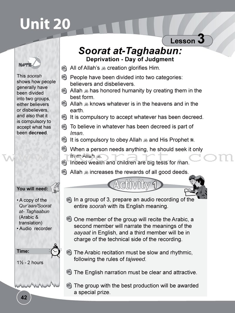 ICO Islamic Studies Workbook: Grade 5, Part 2