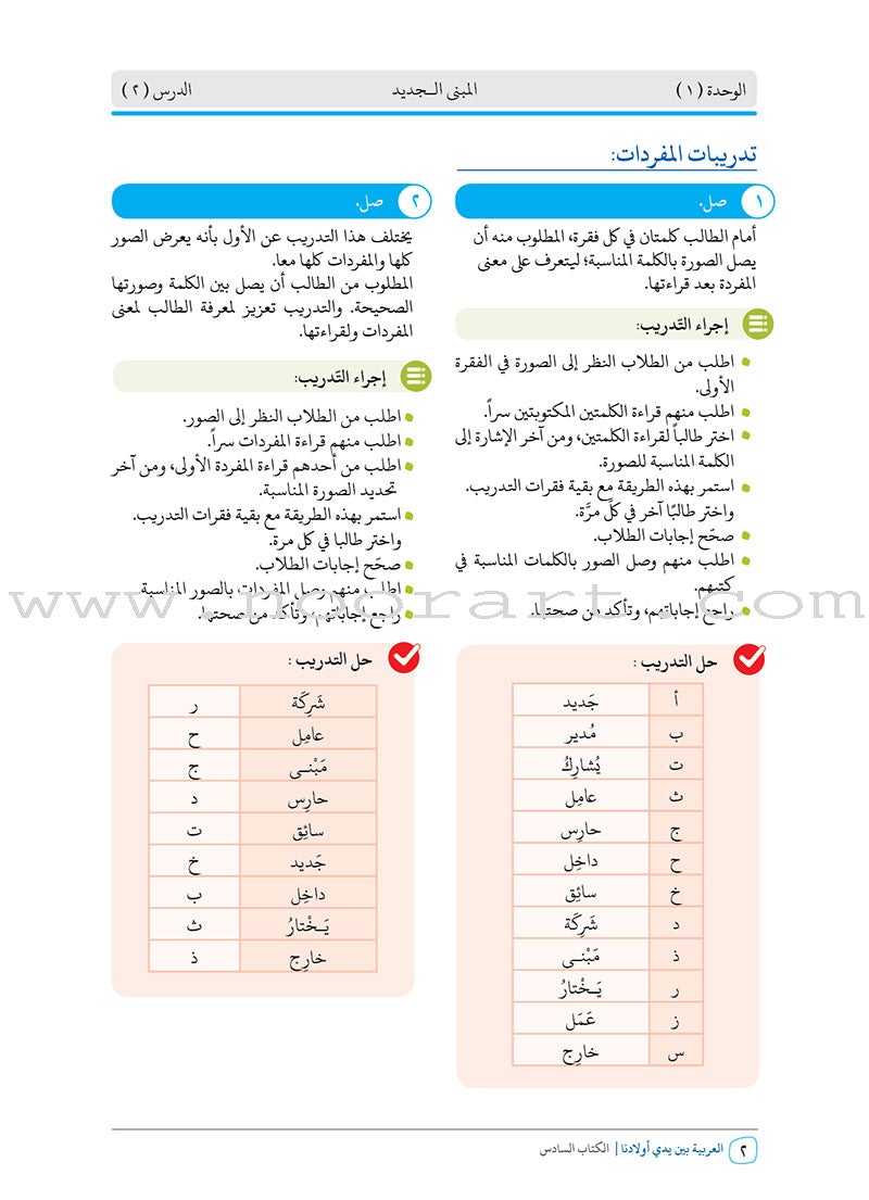 Arabic Between Our Children's Hands Teacher Book: Level 6 العربية بين يدي أولادنا