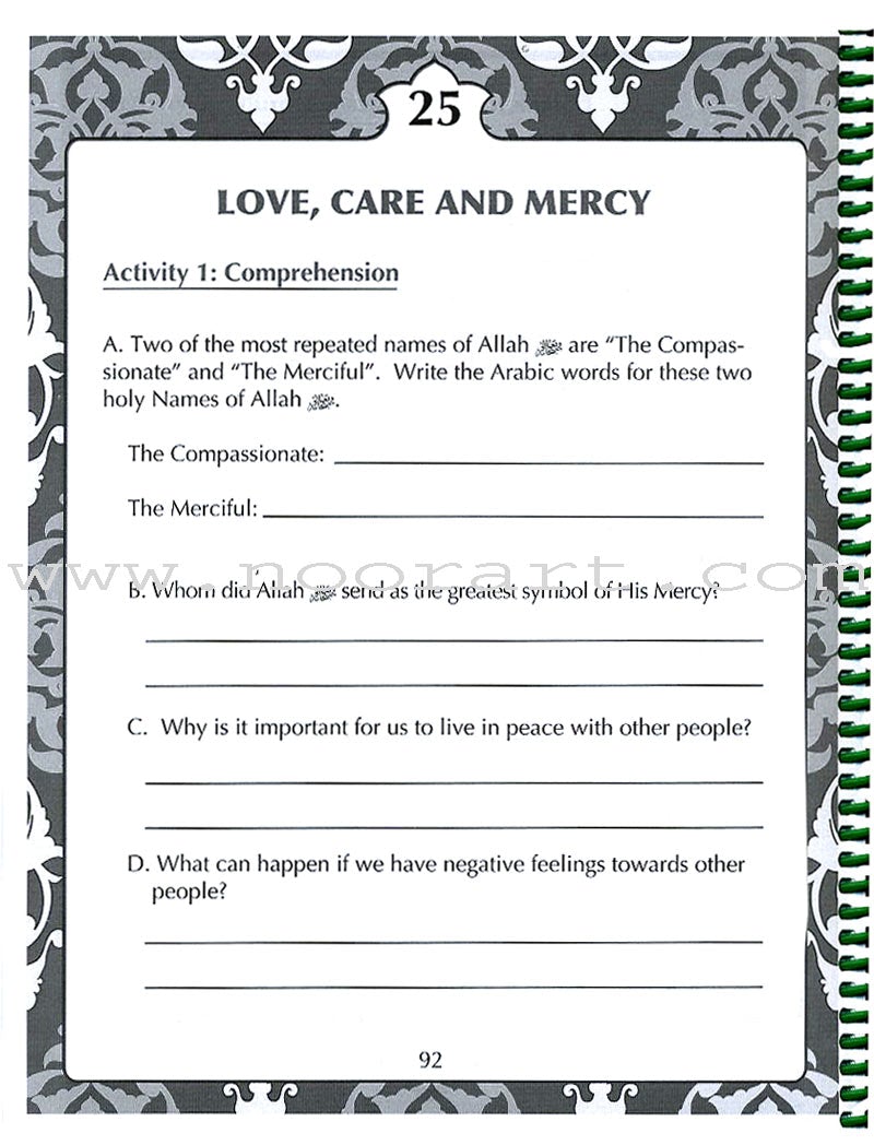 The Wisdom of Our Prophet (s) Workbook: Grade 4