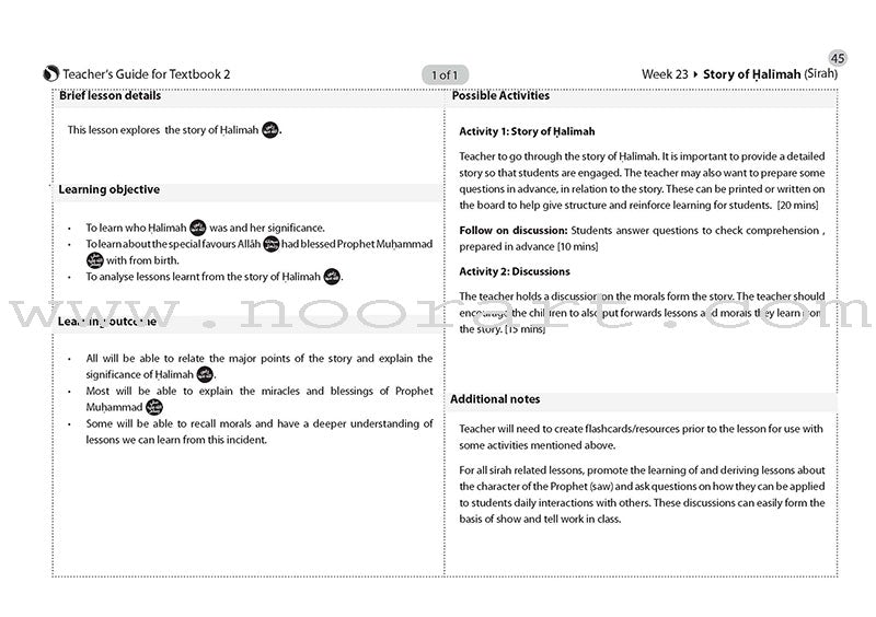 Safar Teacher's Guide for Islamic Studies: Level 2