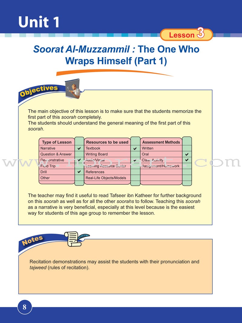 ICO Islamic Studies Teacher's Manual: Grade 6, Part 2