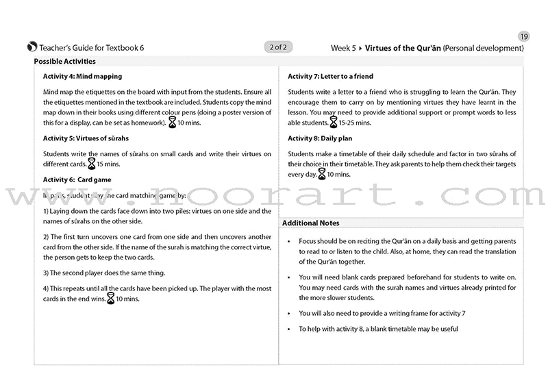 Safar Teacher's Guide for Islamic Studies: Level 6