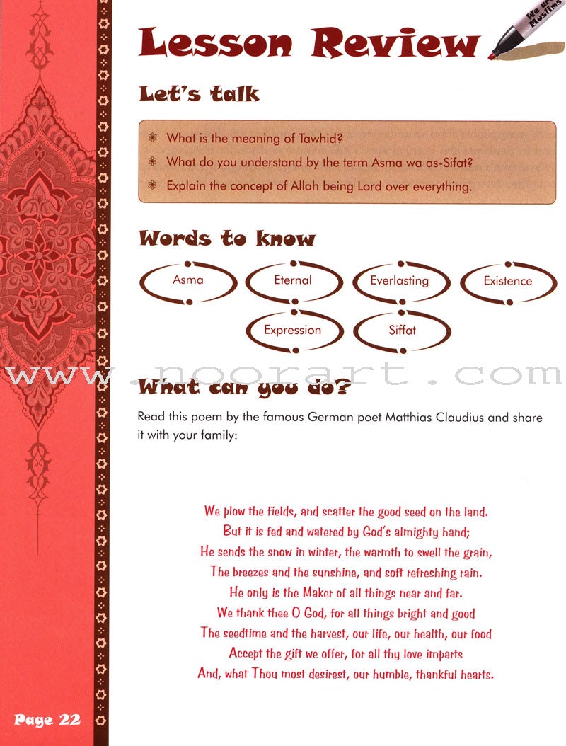 We Are Muslims Textbook: Grade 6