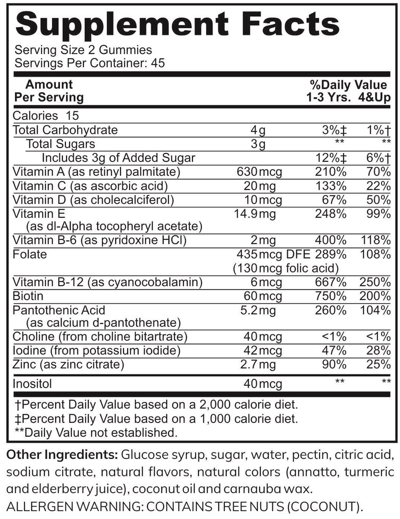 Halal Kids Multivitamin Gummies (90 Gummies)